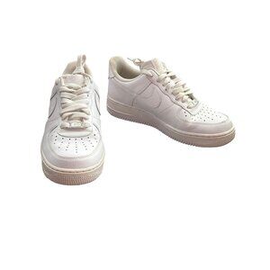 Nike Mens Air Force 1 Low  White Sneakers Sz 7.5 SKU 8955